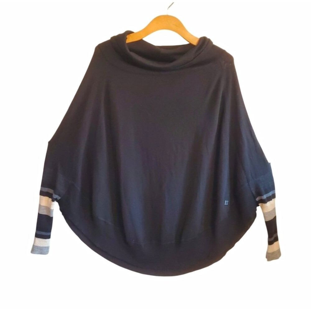 Smartwool Nokoni Color Block Poncho Cowl Neck Dolman Gorpcore Outdoors Size S/M